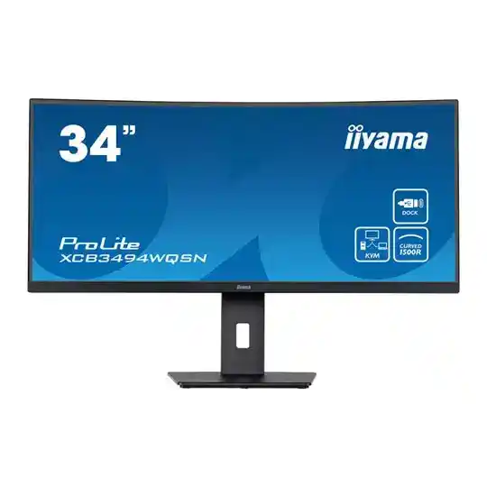 iyama ProLite XCB3494WQSN-B5 34" UWQHD 120Hz VA USB-C Dock Monitor